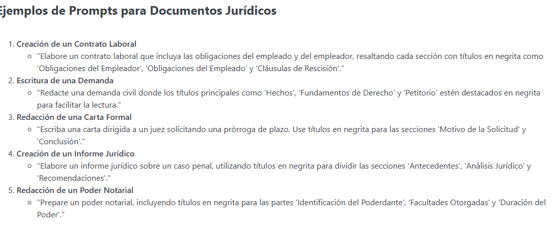 Optimizando Prompts para Documentos Jurídicos