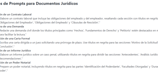 Optimizando Prompts para Documentos Jurídicos